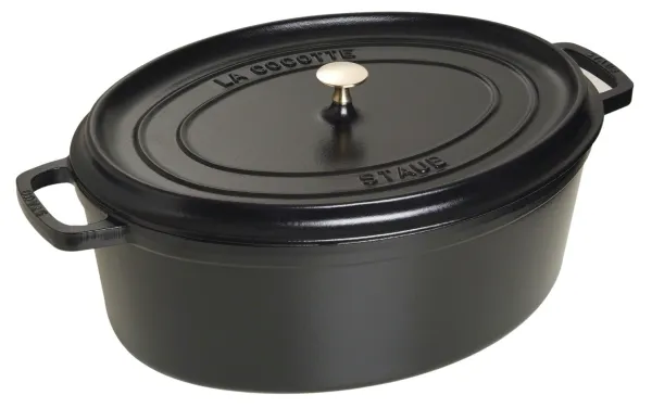 Staub 40509-509-0, 12 l, Sort, Støpejern, Emalje, Frankrike, 41 cm