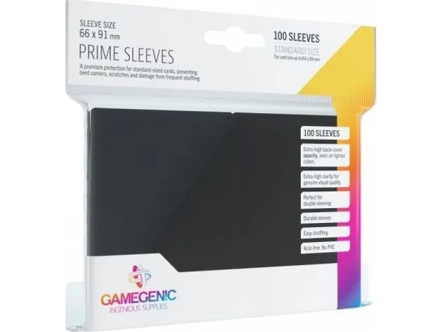 GameGenic Prime Sleeves Black