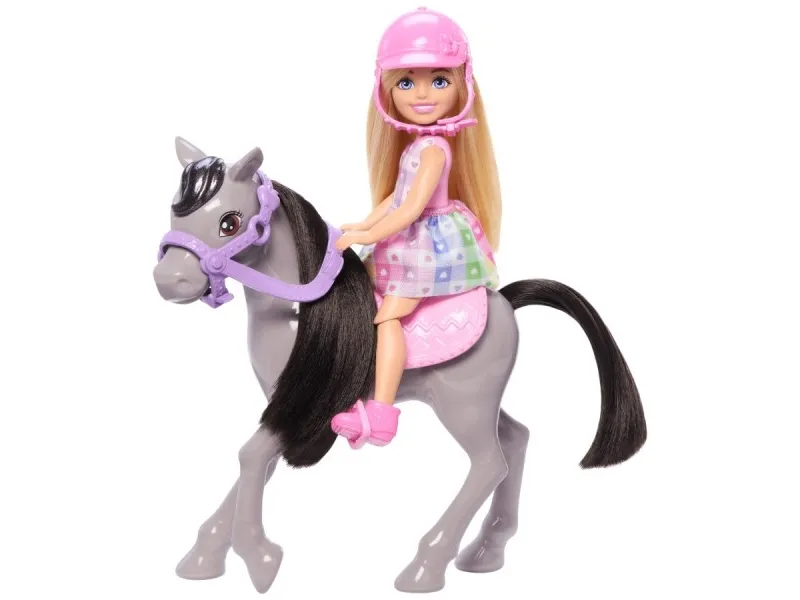 Barbie Mattel Chelsea dukke + ponni HTK29