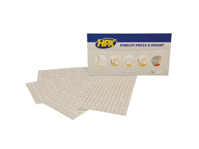 HPX emblemtape - 5 ark på 100mm x 200mm