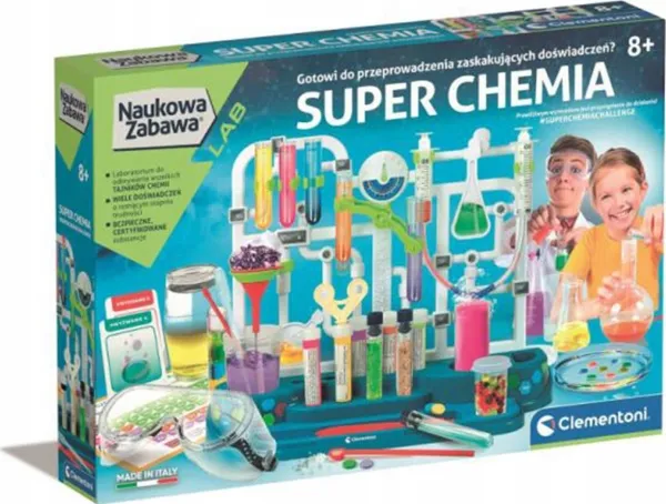 Clementoni Vitenskapelig moro. Super Chemistry 50805 (Sprog: Polsk)