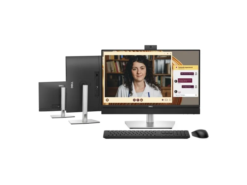 Smartklokke DELL AiO Pro 24 alt-i-ett-PC QC24251/TPM/i5-14500T/16GB/512SSD/Untethered/Integrated/130W/WLAN/Kb&amp Mse/W11 Pro/3Y PS NBD