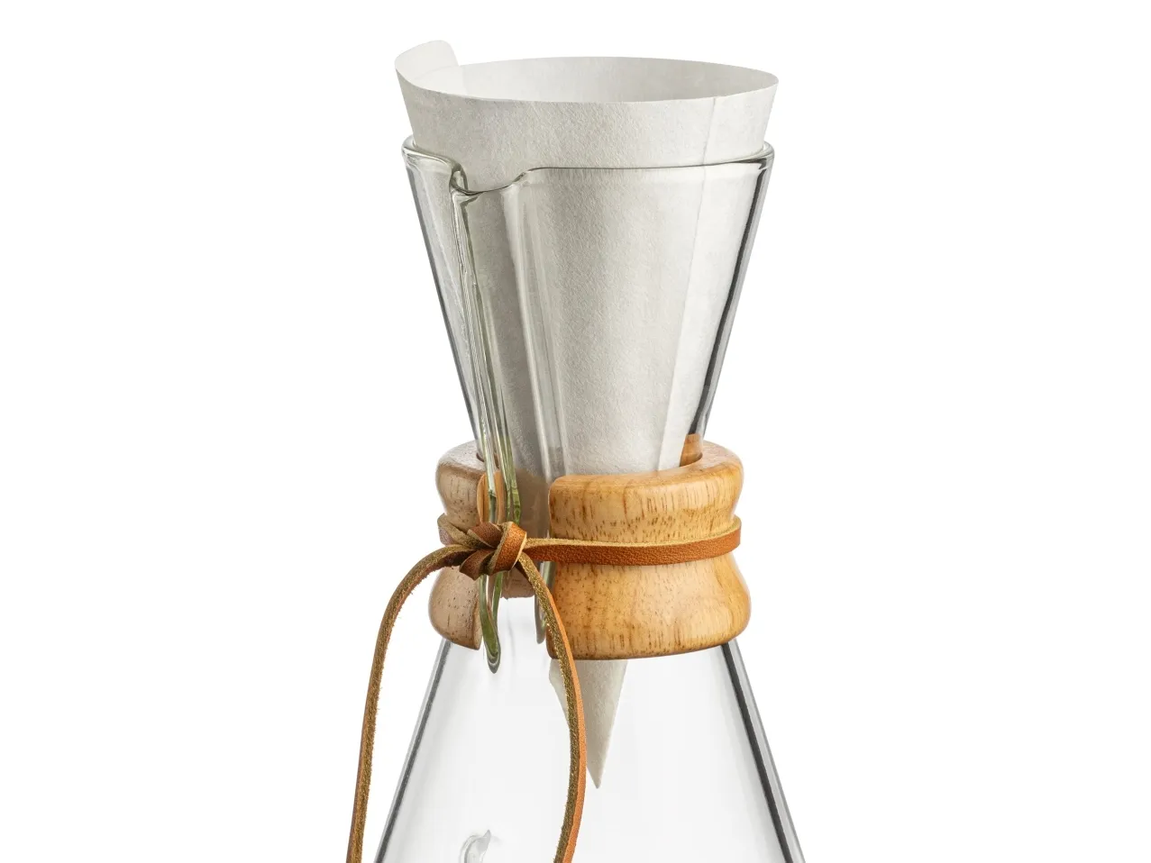 Chemex Bonded, Kjegle, Éngangskaffefilter, Papir, Hvit, 100 stykker