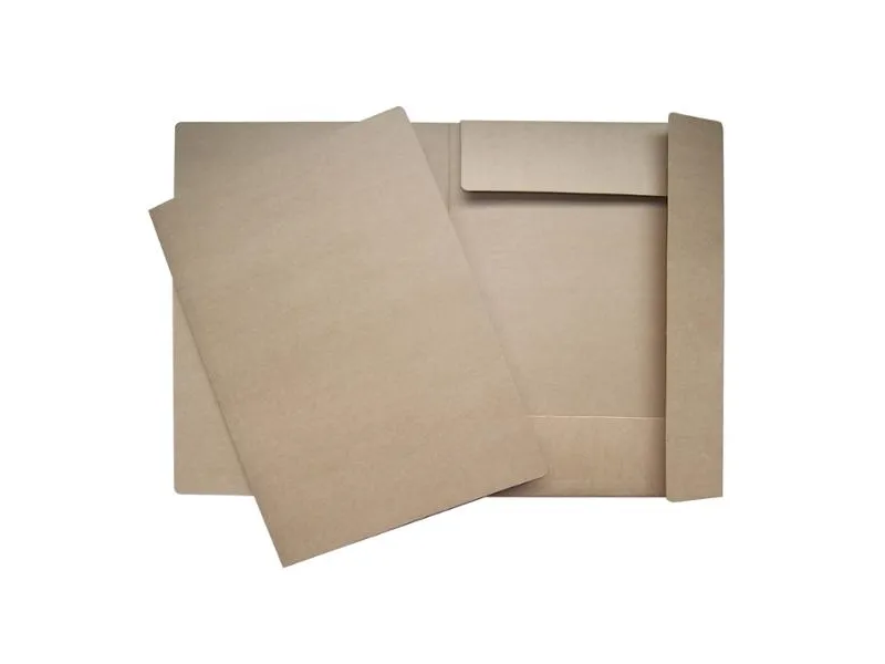 Klapmappe, Specialplast A3, 600 g/m2, 3-klap, karton, HxB: 45 x 33 cm, brun