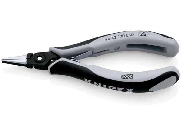 Knipex 34 42 130 ESD, tang, stål, svart, grå, 130 mm, 61 g