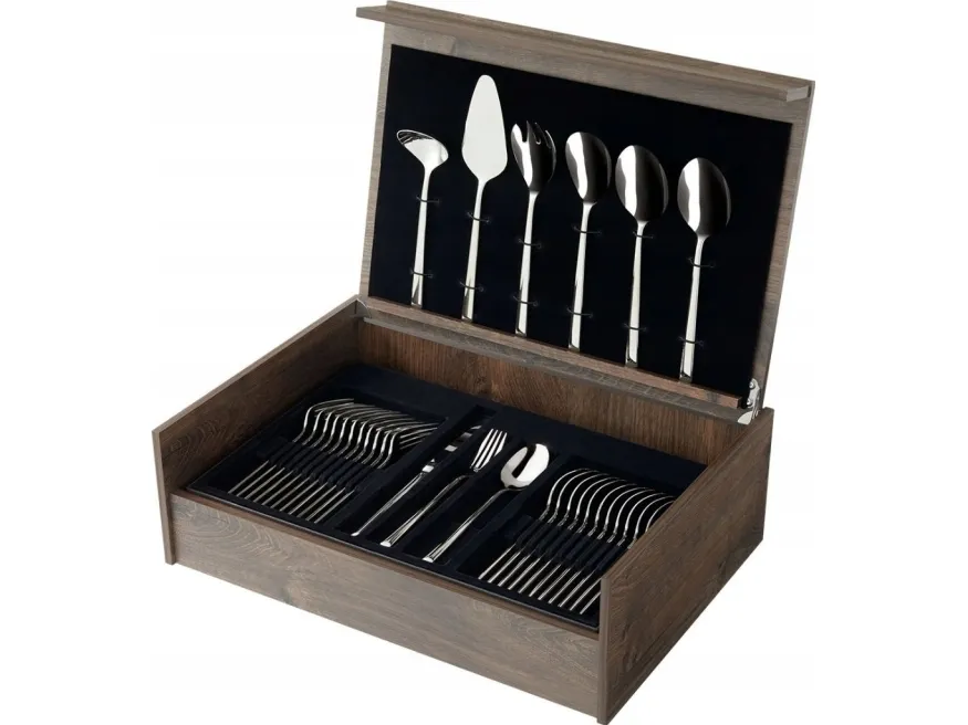 Amefa Ventura 1924 - 78-pc Cutlery set in wooden canteen