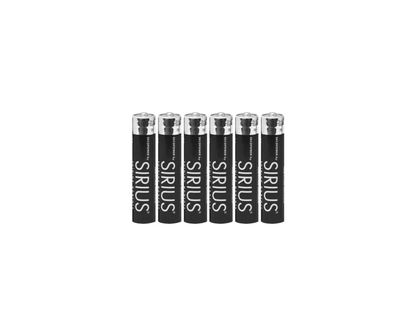 Sirius DecoPower AAAA-batterier - 6 stk