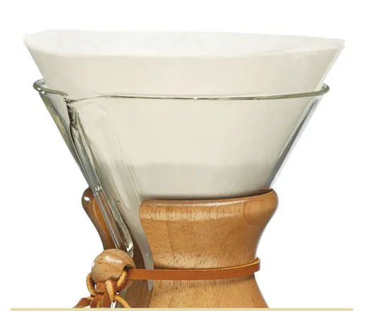Chemex runde papirfiltre 6, 8, 10 kopper