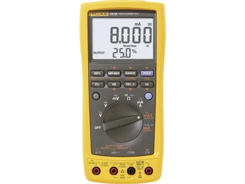 Fluke 4777186 digitalt håndmultimeter, prosess-strømutledning, CAT III 1000 V, CAT IV 600 V, visning (counts): 30000