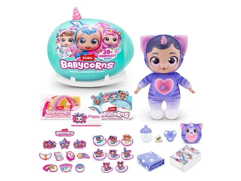 Babycorns 92108, Babydukke, Kjønnsnøytral, 3 år, Gutt/Jente, Gir fra seg lyd, Lyseffekter