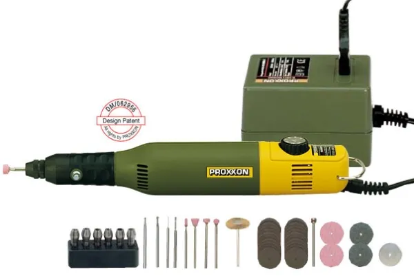 Proxxon 28 515, skjæring / kapping, Grinding, Polering, Svart, Grønn, Gult, 20000 OPM, 5000 OPM, AC, 40 W
