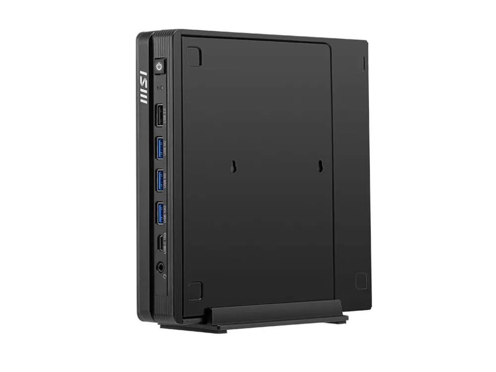 MSI PRO DP10 A14MG 003BEU - Barebone - SFF LGA1700-sokkel - Intel H610 - 1 x Pentium Gold G7400 - RAM 0 GB - UHD Graphics 710 - Gigabit Ethernet, 2.5 Gigabit Ethernet - svart