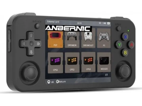 Bærbar retrospillkonsoll ANBERNIC RG35xx H BLACK