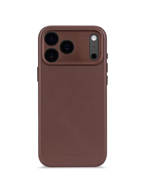 Decoded - Leather Backcover for iPhone 17 Pro  - Chocolat Brown