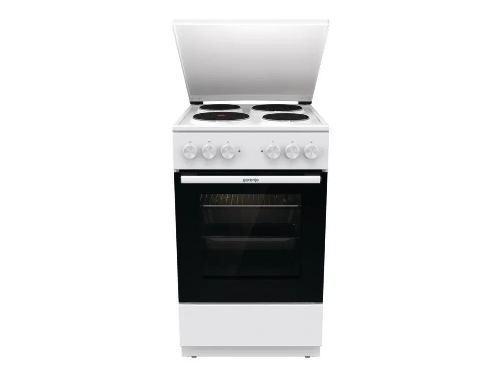 Gorenje G400 GE5A23WH - Komfyr - frittstående - bredde: 50 cm - dybde: 59.4 cm - høyde: 85 cm - med selvrens - hvit