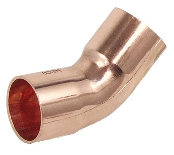 Conex kobberkobling 45° bue dobbel muffe, serie 5000, 28 mm (5041028000000)