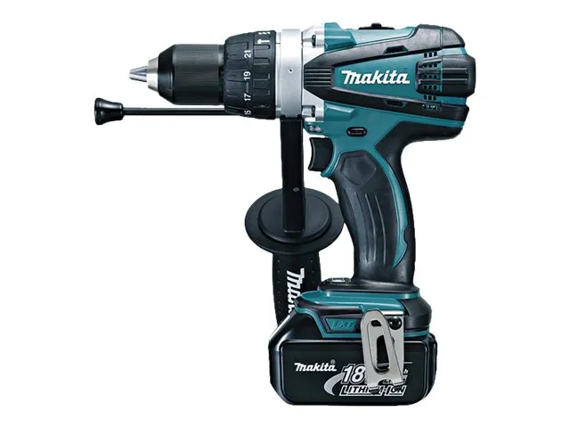 Makita DHP458RTJ - Drill/driver - trådløs - 2 hastigheter - 91 N·m - 2 batterier - 18 V
