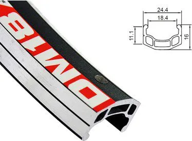 Alexrims Obrecz mtb DM18 26x32otw. felg CNC kapslet svart (ALX-DM1832)