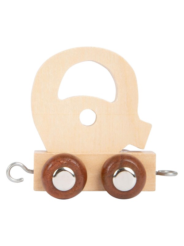 Small Foot - Wooden Letter Train - Q - 12 pieces