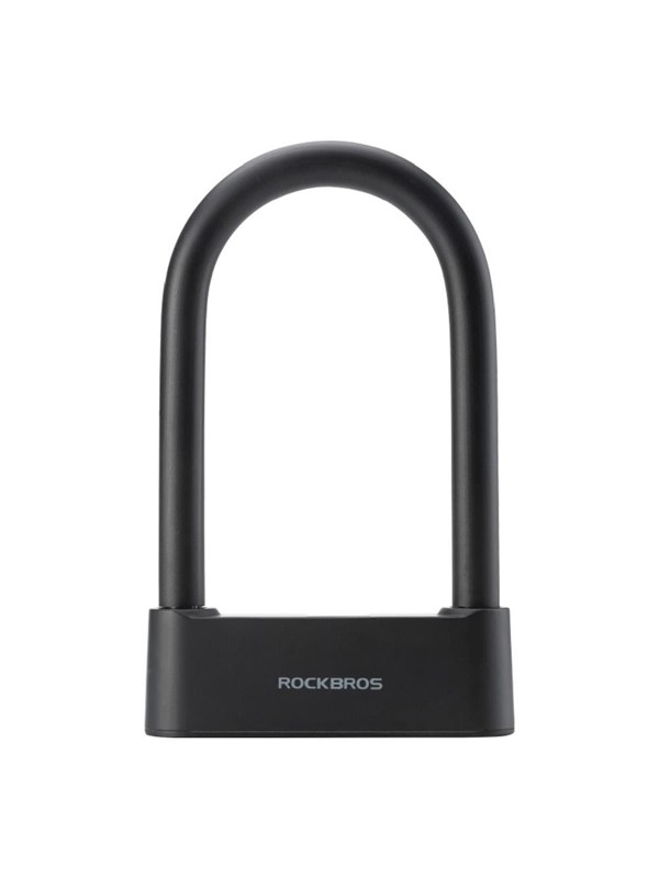 Rockbros 32210818001 SMART Bicycle Lock with Fingerprint Reader and Bluetooth Connectivity - Black