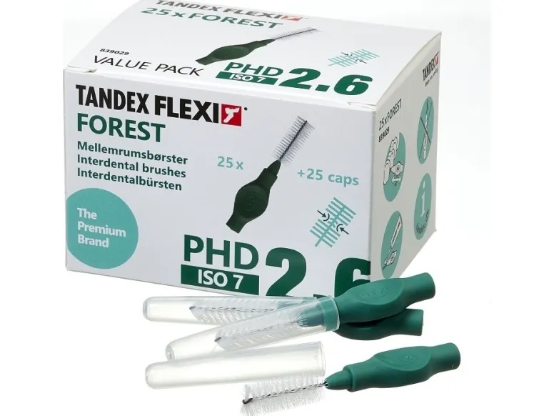 Tandex (25 stk.) tannbørster Medium FOREST 2,6 (grov)