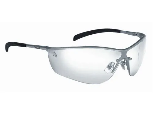 Pyramex sikkerhedsbrille klar - Bollé Silium, metal stel, antirids- & antidug behandlet