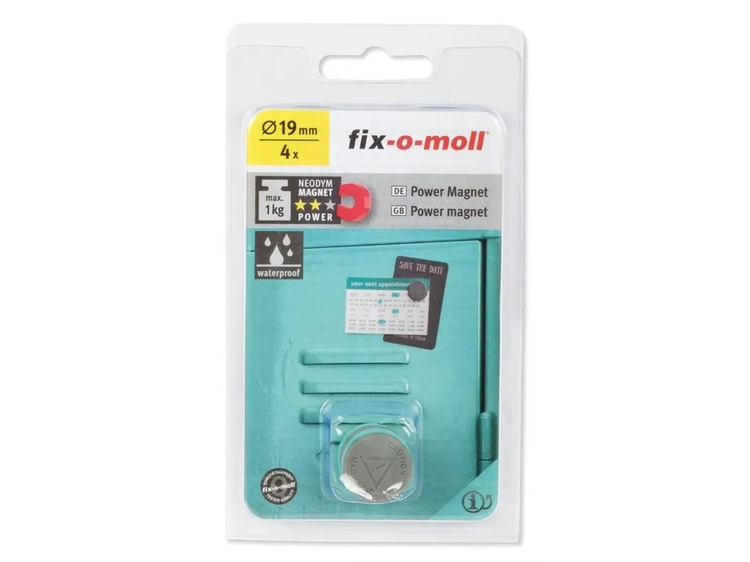 Fix-O-Moll Magnet Water Resist 3562825 4 stk