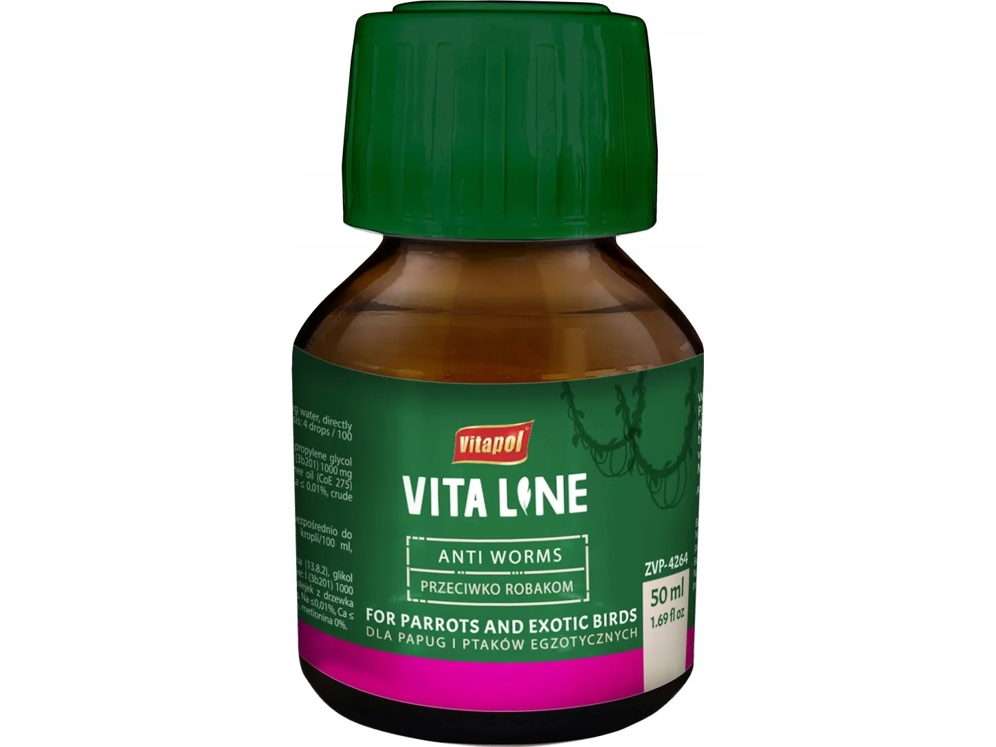 Vitapol Vitaline mot insekter for eksotiske fugler 50 ml