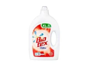 Tøjvask Flydende Bio-tex White 1750ml med Parfume/Optisk hvidt,5 dnk x 1750 ml/krt