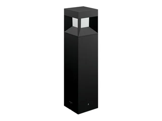 Philips myGarden Parterre - Pidestallampe - LED - 8 W (ekvivalent 58 W) - varmt hvitt lys - søyle - svart