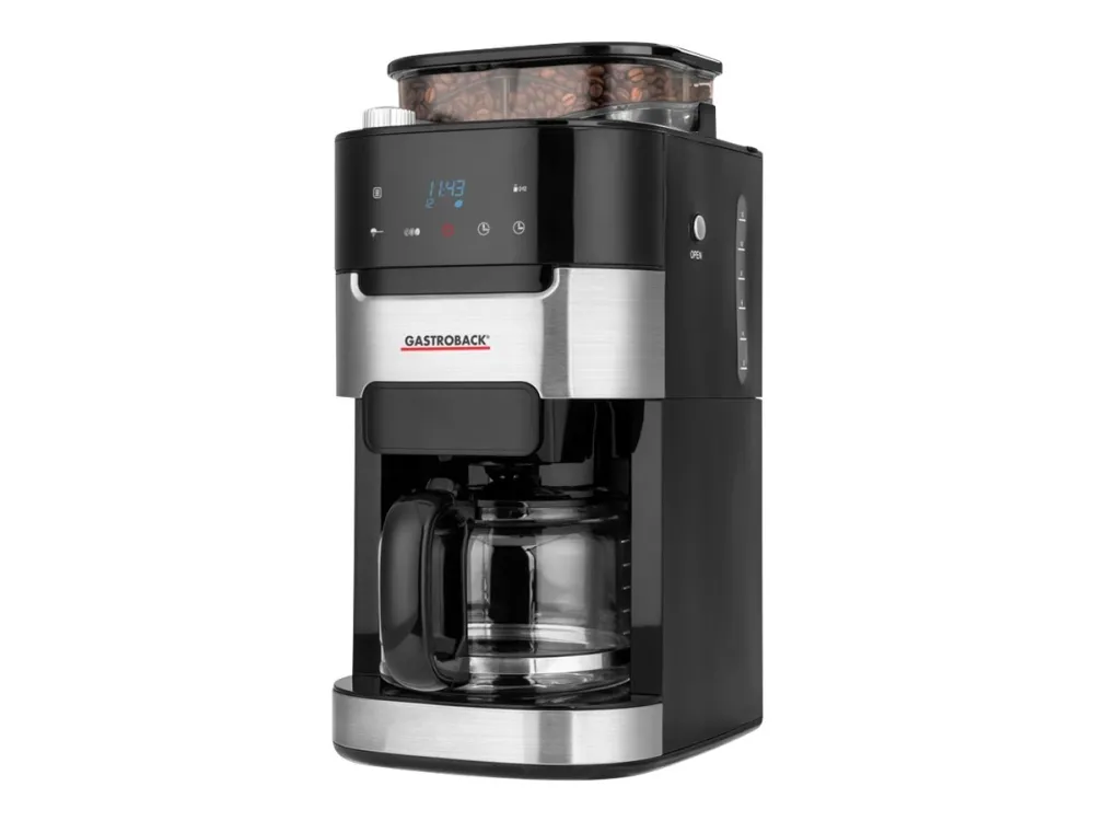 Gastroback Grind & Brew Pro - Kaffemaskin - 12 kopper