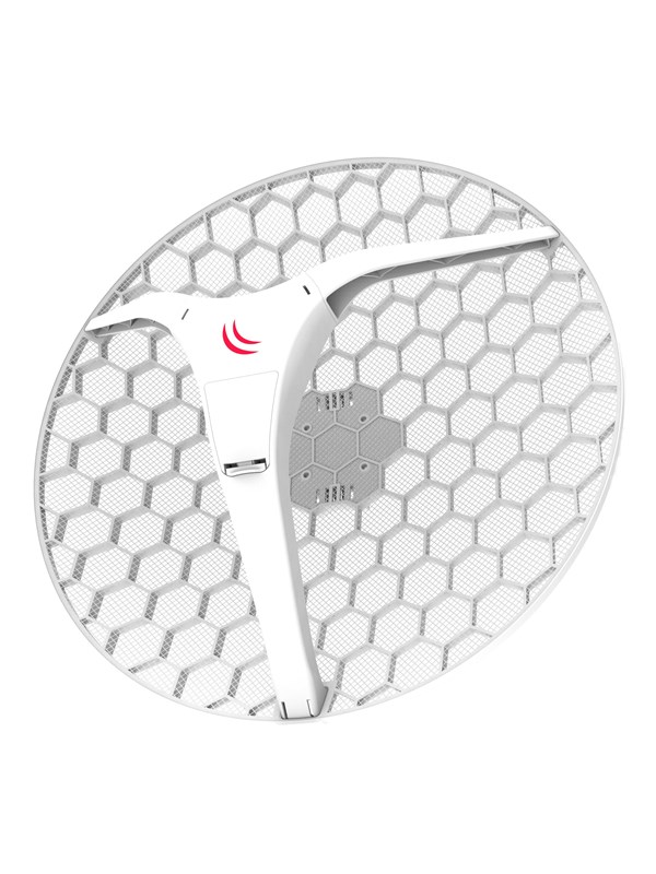 MikroTik LHG XL 5 ac (4-Pack) Dual chain Long Range 27dBi 5GHz CPE/Point-to-Point Integrated Antenna with AC support and Gigabit Ethernet