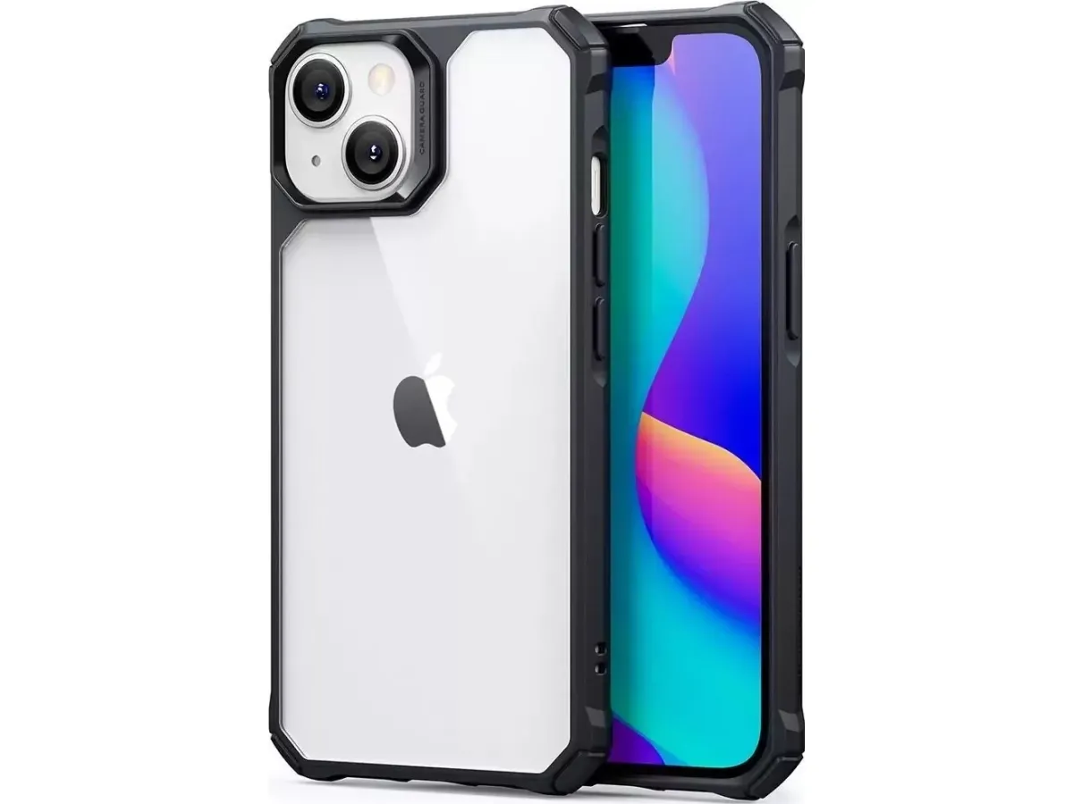 ESR Air Armor-deksel til iPhone 14 Plus - klar/sort