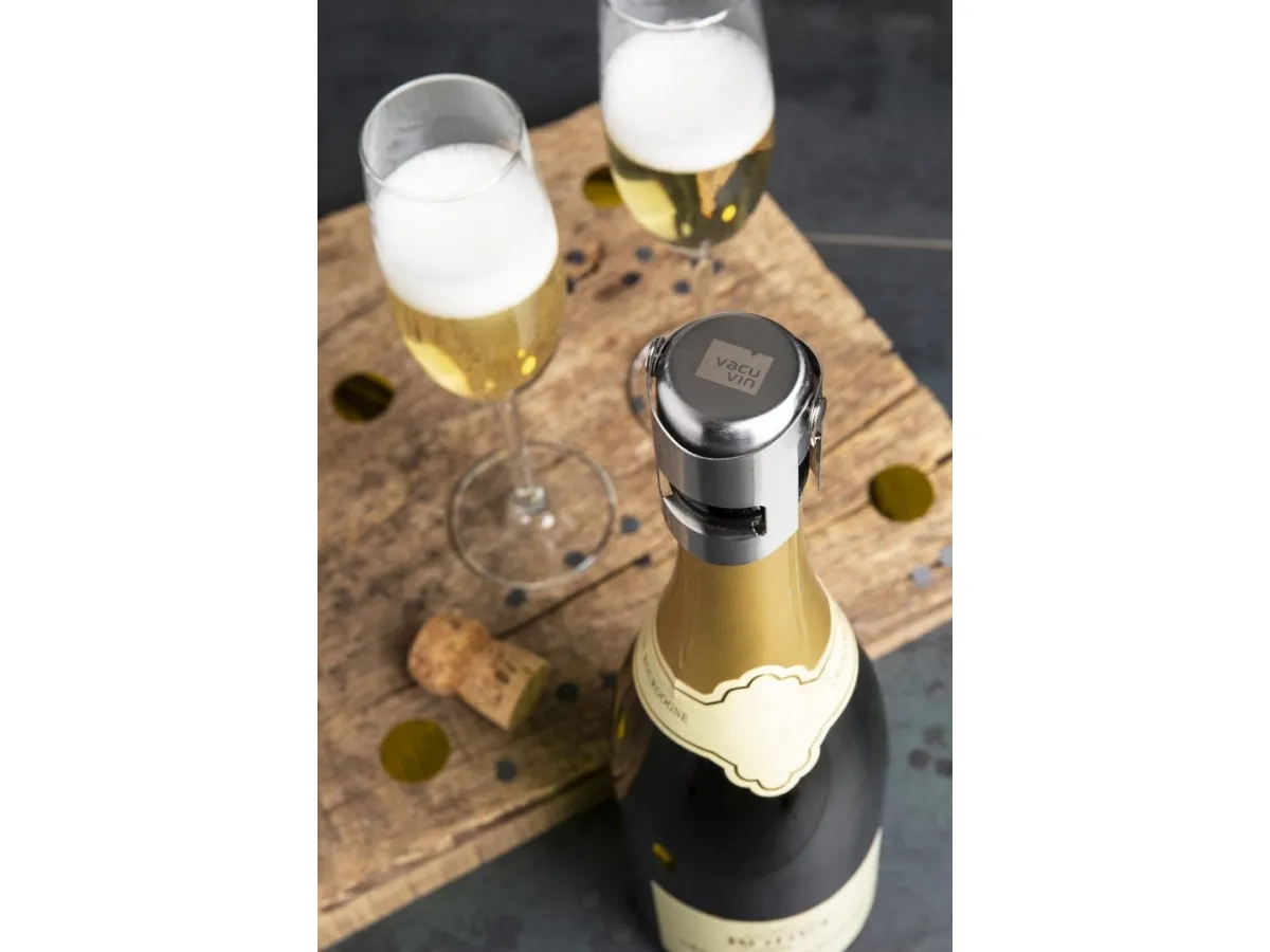 Vacu Vin Steel champagnekork