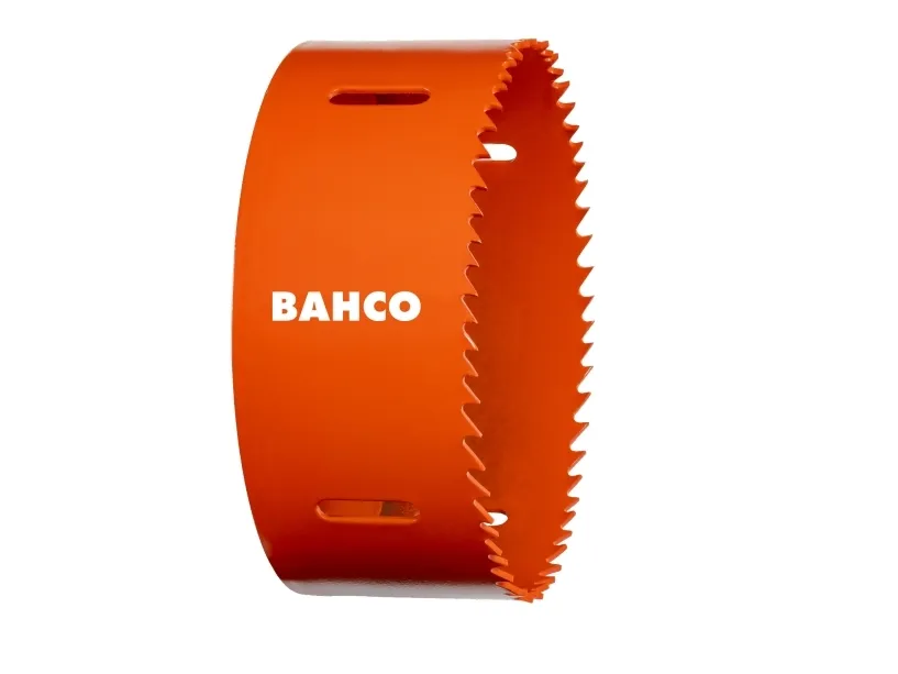 Bahco 3830-98-VIP, Enkelt, Bor, Metall, Plast, Rustfritt stål, Stål, Tre, Oransje, Koboltstål, Bimetall