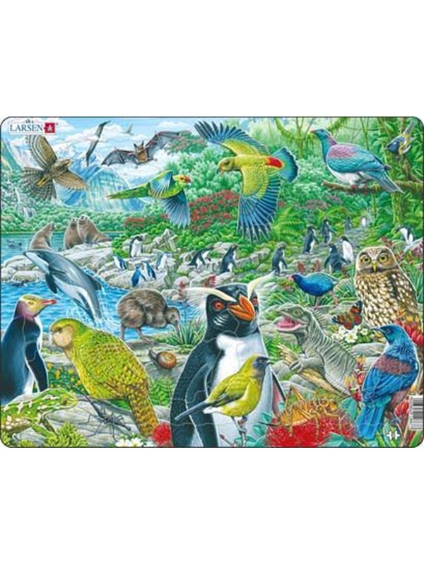 Larsen Puzzles Puzzle Wildlife in New Zealand - 53 pieces Maxi (36.5x28.5 cm) Gulv