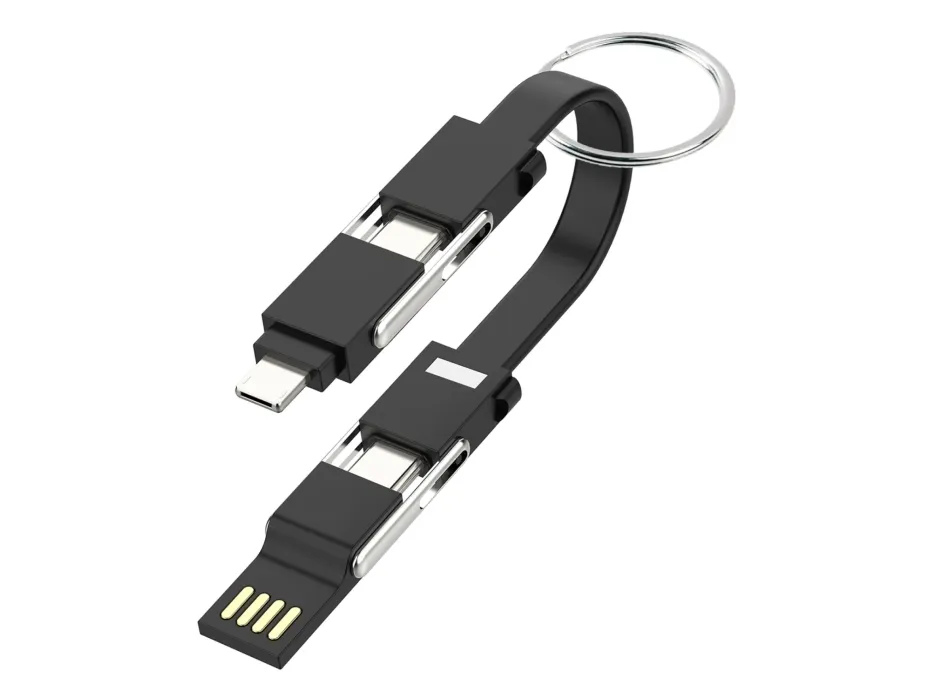 Sinox USB A+USB C-USB C+Micro+IOS, Sort