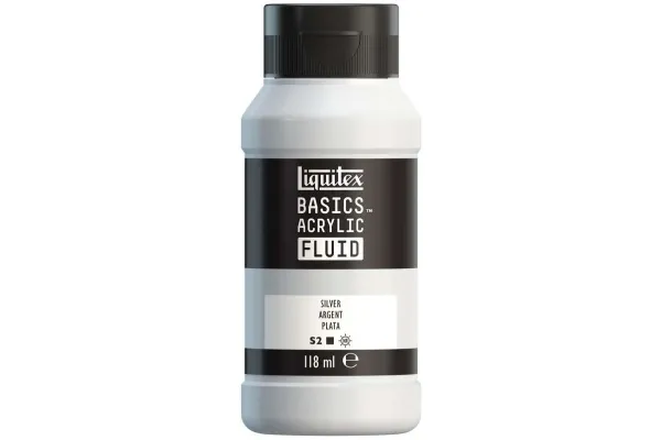 Basics fluid 118 ml sølv row 052