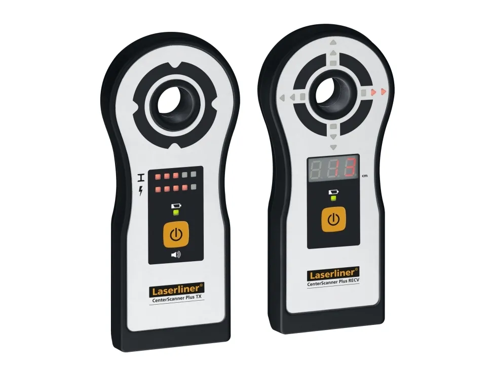 Laserliner CenterScanner Plus, Sort, Grå, -30 - 40 °C, -40 - 60 °C, 75 mm, 28 mm, 172 mm