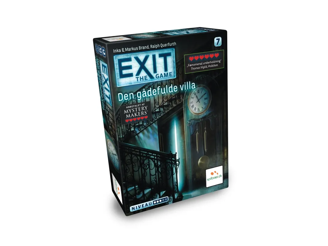 Lautapelit - EXIT: The Enigmatic Villa - selskapsspill (DA)