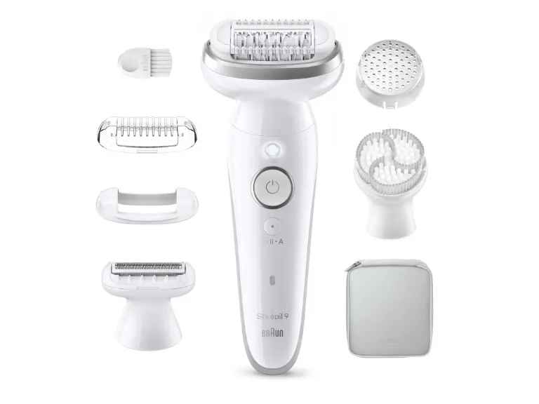 Braun Silk-épil 9-061, Hvit, 40 pinsetter, MicroGrip, 0,5 mm, Batteri, Innebygd batteri