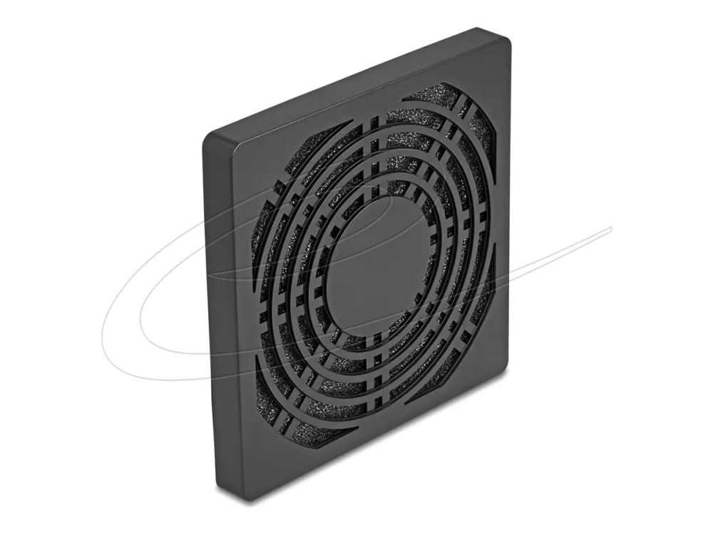 Delock - Viftegrill - with dust filter - svart