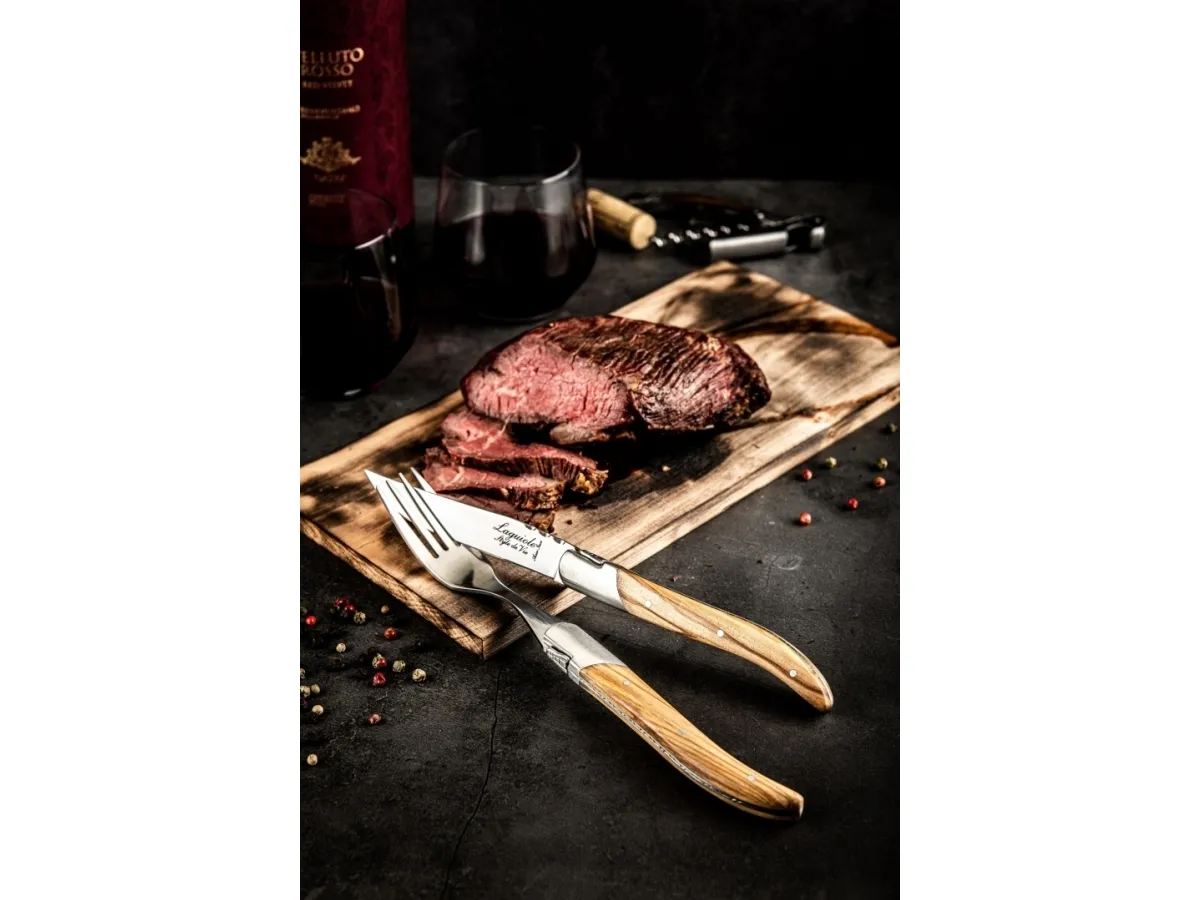 LAGUIOLE Forks Laguiole Olive Wood SET 6 SdV