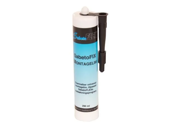 SabetoFLEX montagelim sort 290 ml