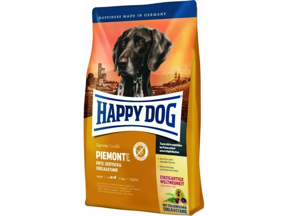 Happy Dog Sensible Piemonte, Voksen, Alle hunderaser, Deep-sea fish, And, 10 kg, Glutenfri