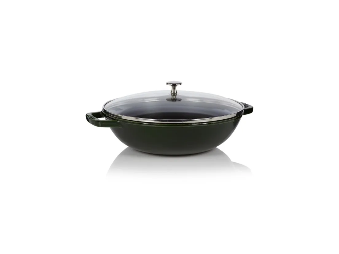 Staub 1312923, Rund, Wok/Stir-Fry pan, Svart, Metall, 4,4 l, 300 mm