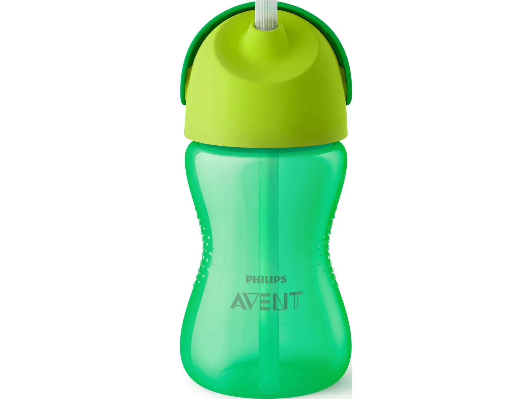 Avent kopp med sugerør grønn 300 ml (SCF798/01)
