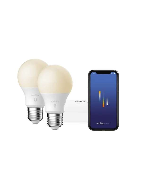 Nordlux Smart 2Xe27 + Eu Bridge Bridge Hvit