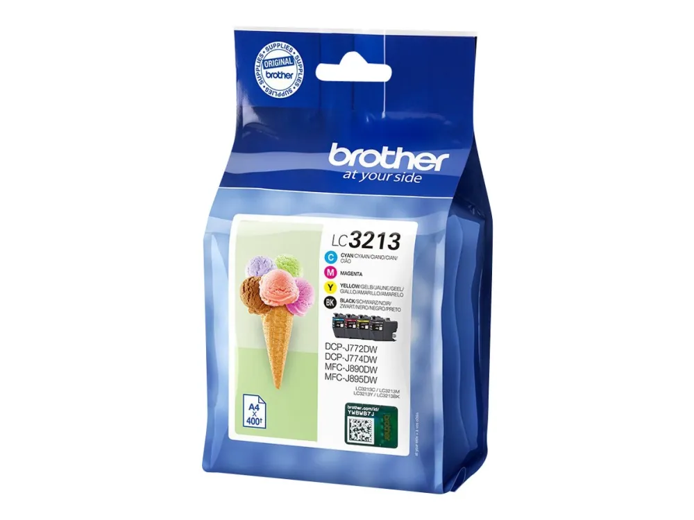 Brother LC3213 Value Pack - 4 pakker - sort, gul, cyan, magenta - original - blækpatron - for Brother DCP-J772DW, DCP-J774DW, MFC-J890DN, MFC-J890DW, MFC-J890DW, MFC-J890DWN, MFC-J895DW