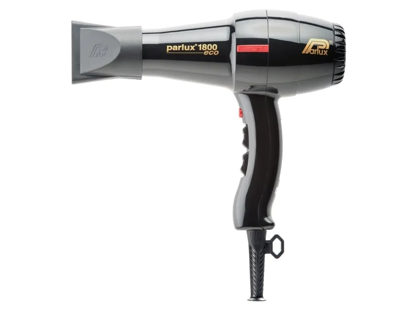 Parlux 1800 Eco Black Hårføner Ref P8 Eco Nero 1 Stk